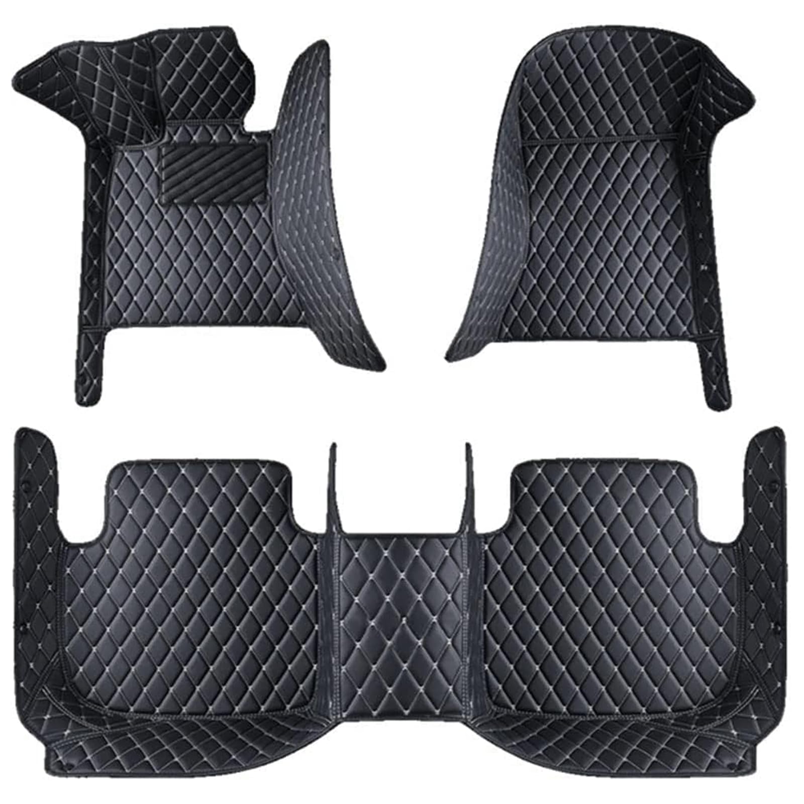 Auto FußMatten FüR Ford Utility Police Interceptor 2013-2020, Nach Maß Pu-Leder Allwetter All-Schutz wasserdichte rutschfeste Leder Auto FußMatten Set ZubehöR, Black-beige Auto FußMatten FüR Ford Utility Police Interceptor 2013-2020, Nach Maß Pu-Leder Allwetter All-Schutz wasserdichte rutschfeste Leder Auto FußMatten Set ZubehöR, Black-beige von XLKWNNAD