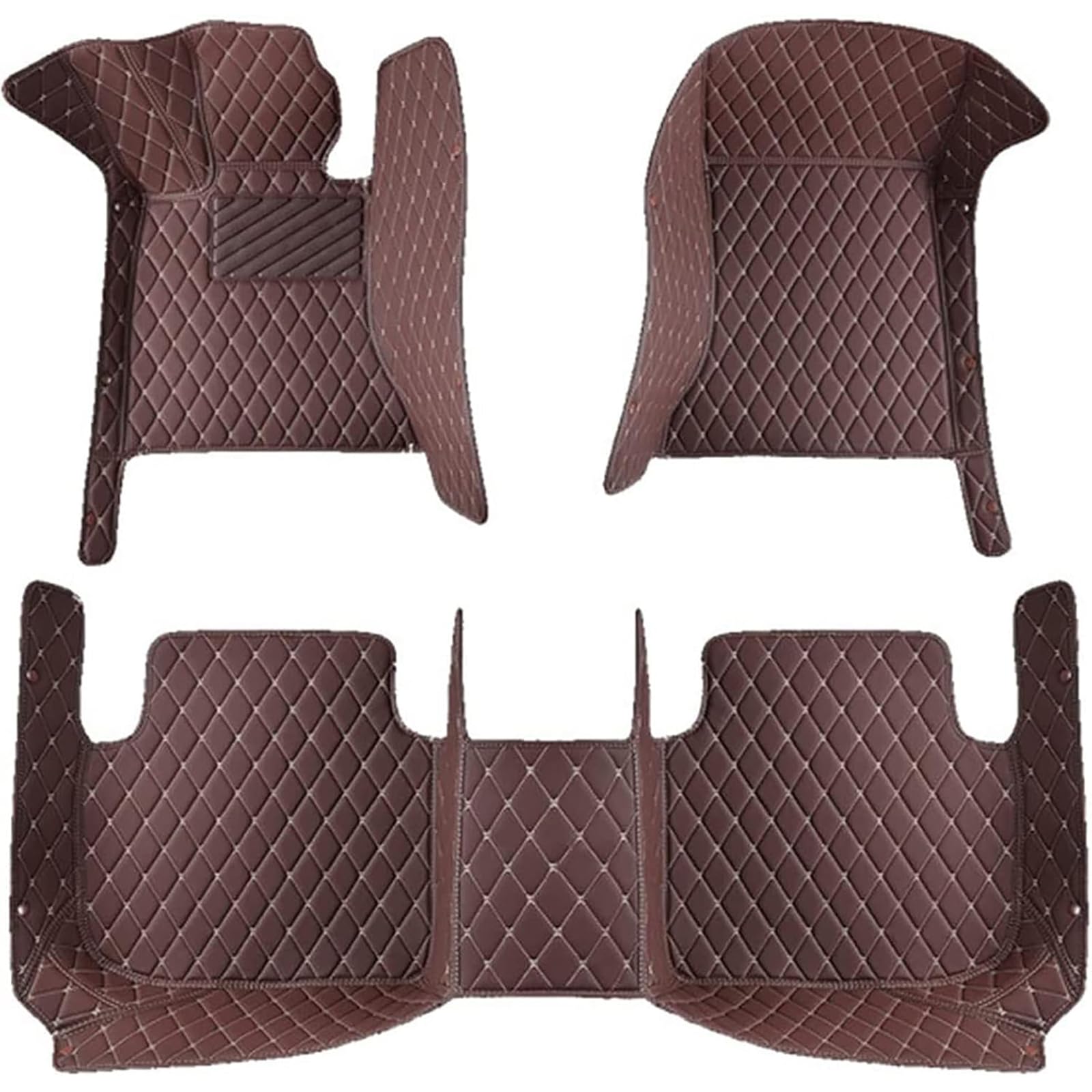 Auto FußMatten FüR Hyundai Genesis Coupe 2010-2016, Nach Maß Pu-Leder Allwetter All-Schutz wasserdichte rutschfeste Leder Auto FußMatten Set ZubehöR, Coffee Auto FußMatten FüR Hyundai Genesis Coupe 2010-2016, Nach Maß Pu-Leder Allwetter All-Schutz wasserdichte rutschfeste Leder Auto FußMatten Set ZubehöR, Coffee von XLKWNNAD
