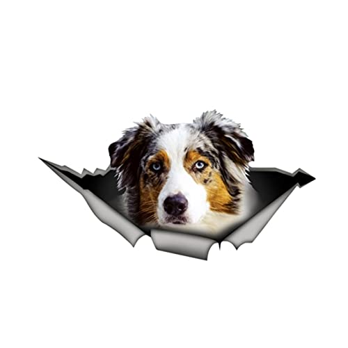 Xlnb. Kreative Tier Shepherd Dog Haustier 3D Applique Zubehör wasserdichte Vinylabdeckung Anti-Scratch-Auto-Aufkleber PVC 13 * 7 cm (Size : 26cm x 14cm) von XLNB