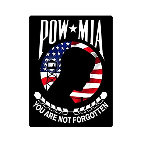 Xlnb. Pow Mia US-Flagge-Aufkleber Amerikanisches Militär Vinyl Aufkleber Auto Truck SUV USA Fenster Auto Aufkleber 12 x 9 cm von XLNB