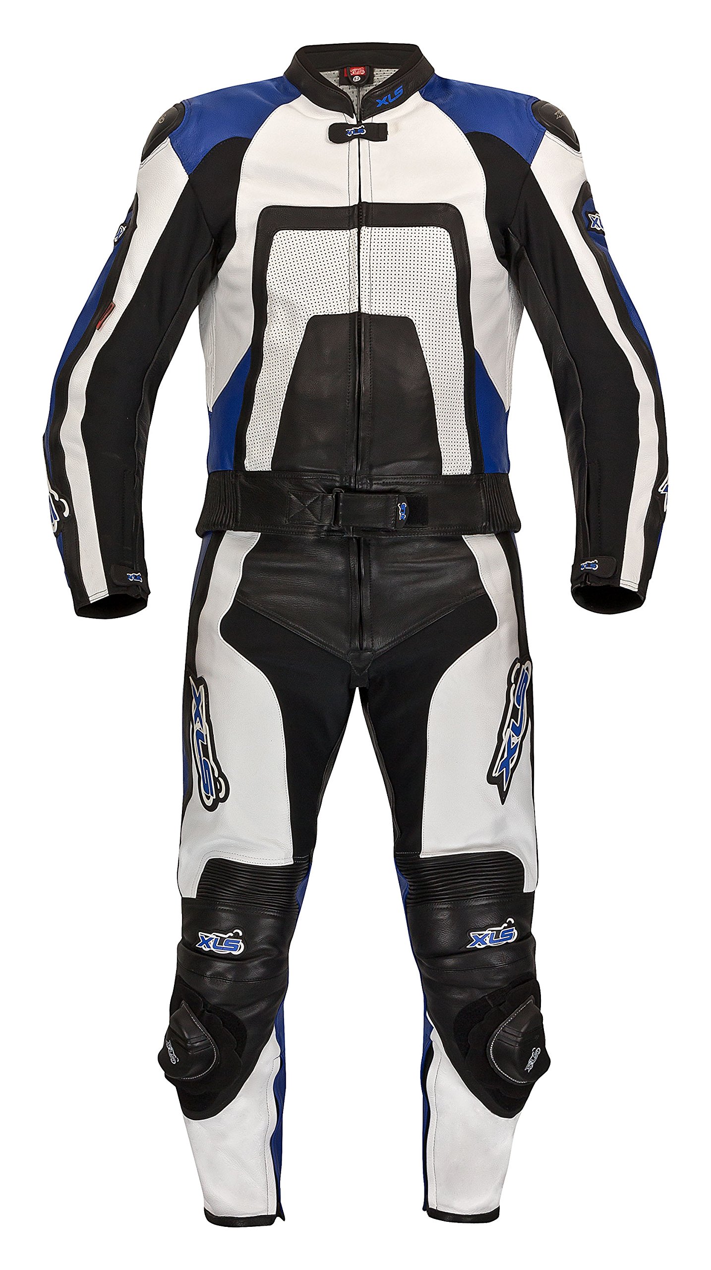 XLS Lederkombi Zweiteiler Blue Carbon schwarz weiss blau Motorradkombi zweiteilig XLS Lederkombi Zweiteiler Blue Carbon schwarz weiss blau Motorradkombi zweiteilig von XLS