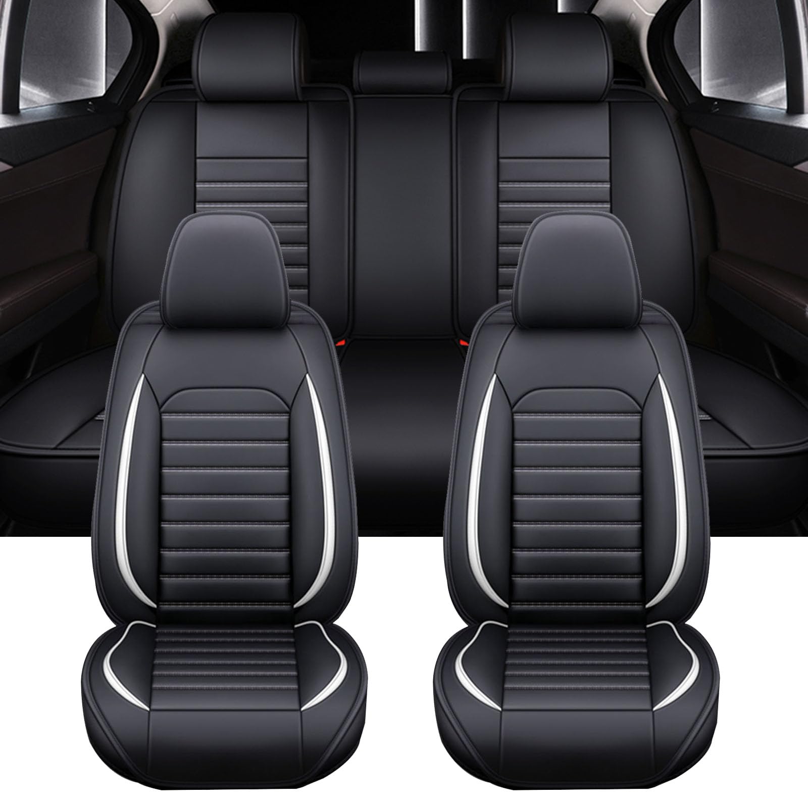 XLUMIO Auto Sitzbezüge Set für BMW 3er G21 Touring 3er 7.Gen Wagon 2019-2022, 5 Sitzer Sitzbezüge Vorne und Hinten, Wasserdichter PU Leder Autositzschutzbezug, Verschleißfest Sitzschoner XLUMIO Auto Sitzbezüge Set für BMW 3er G21 Touring 3er 7.Gen Wagon 2019-2022, 5 Sitzer Sitzbezüge Vorne und Hinten, Wasserdichter PU Leder Autositzschutzbezug, Verschleißfest Sitzschoner von XLUMIO