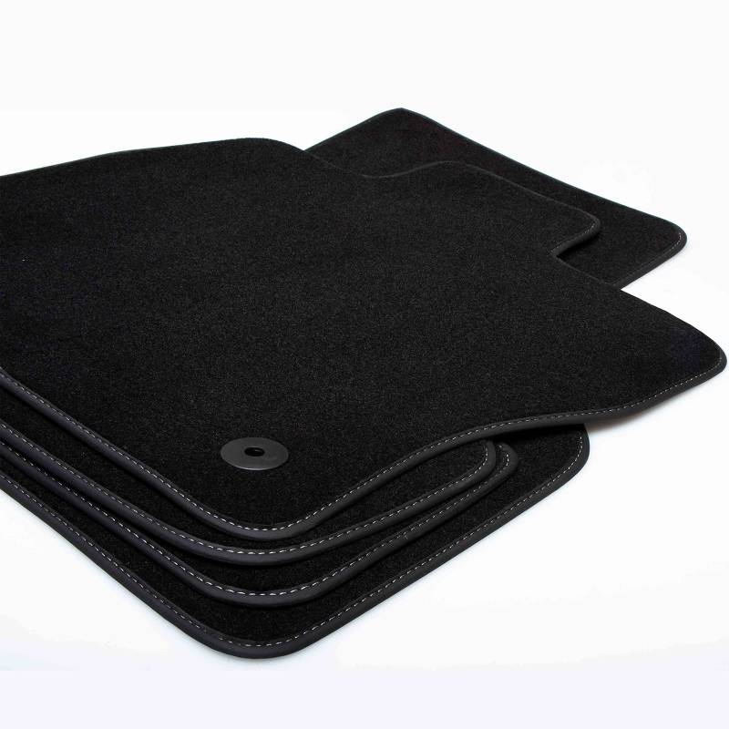 Fußmatten Set für OPEL Corsa E 2014-2019 | Original Textil Qualität Velours mit Premium Lederrand | Passt Nicht in Elektro!!! von XMATS