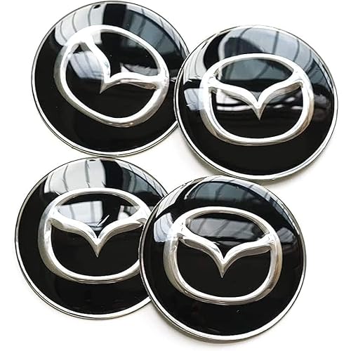 4 Stück Auto Radnabendeckel für Mazda 2 3 6 Atenza Axela CX5 CX7 CX8 65mm, Radnabenkappen Nabendeckel Radnabenabdeckung Felgendeckel Felgenkappen Auto Zubehör von XMCMBS