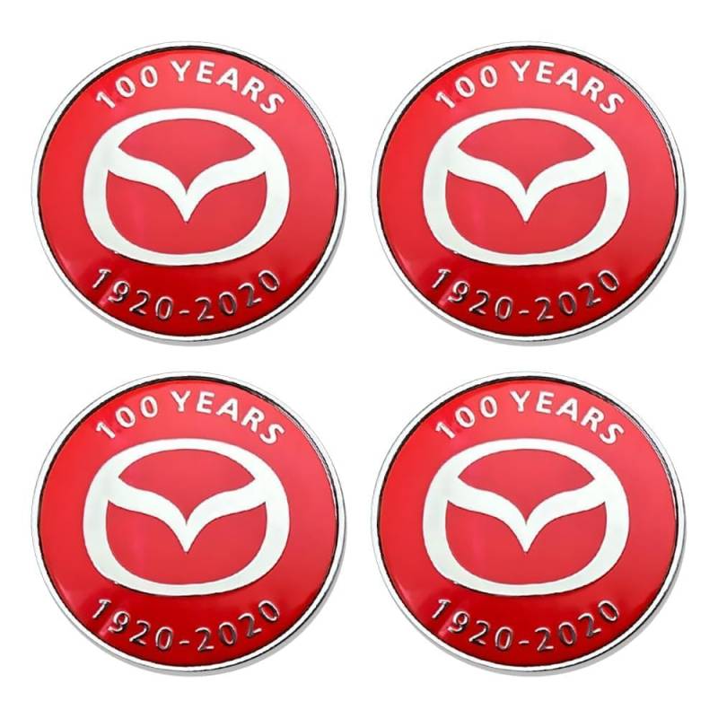 4 Stück Auto Radnabendeckel für Mazda 3 Mazda 6 CX5 CX7 60mm, Radnabenkappen Nabendeckel Radnabenabdeckung Felgendeckel Felgenkappen Auto Zubehör,C von XMCMBS