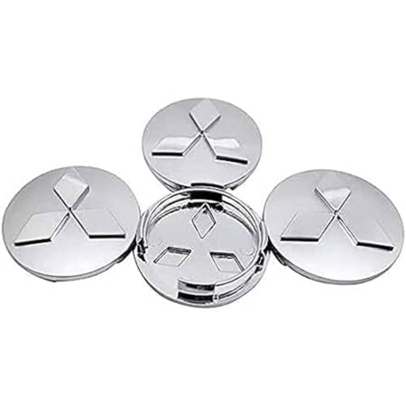4 Stück Auto Radnabendeckel für Mitsubishi ASX 60mm, Radnabenkappen Nabendeckel Radnabenabdeckung Felgendeckel Felgenkappen Auto Zubehör,B von XMCMBS