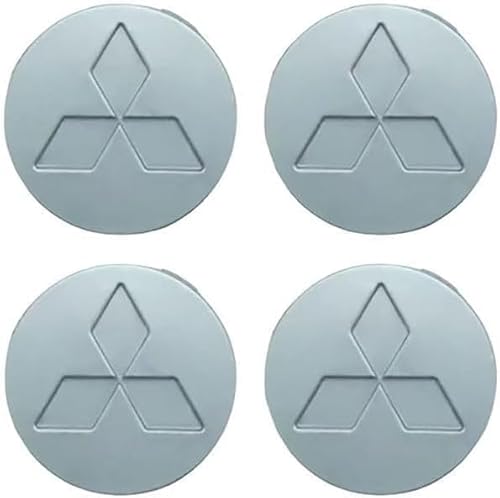 4 Stück Auto Radnabendeckel für Mitsubishi Outlander 2016-2022 50mm, Radnabenkappen Nabendeckel Radnabenabdeckung Felgendeckel Felgenkappen Auto Zubehör von XMCMBS