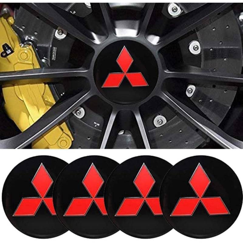 4 Stück Auto Radnabendeckel für Mitsubishi Space Star 2019-2024 56MM, Radnabenkappen Nabendeckel Radnabenabdeckung Felgendeckel Felgenkappen Auto Zubehör,A von XMCMBS