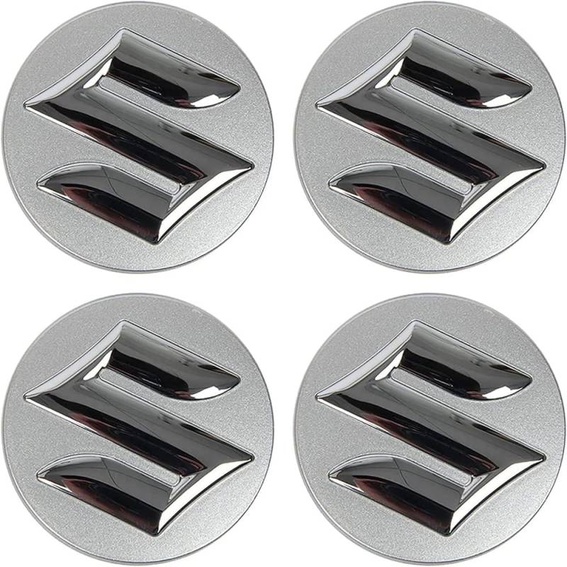 4 Stück Auto Radnabendeckel für Suzuki Swift SX4 SCross Celerio Grand Vitara GSR 600 ITZ 400 54mm, Radnabenkappen Nabendeckel Radnabenabdeckung Felgendeckel Felgenkappen Auto Zubehör von XMCMBS