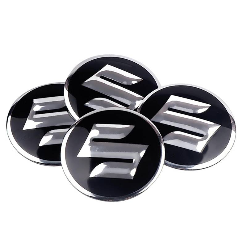 4 Stück Auto Radnabendeckel für Suzuki Swift SX4 Vitara Jimny S-Cross 56mm, Radnabenkappen Nabendeckel Radnabenabdeckung Felgendeckel Felgenkappen Auto Zubehör,D von XMCMBS