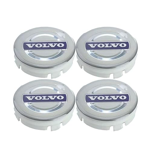 4 Stück Auto Radnabendeckel für Volvo C30 2006-2010 64MM, Radnabenkappen Nabendeckel Radnabenabdeckung Felgendeckel Felgenkappen Auto Zubehör von XMCMBS