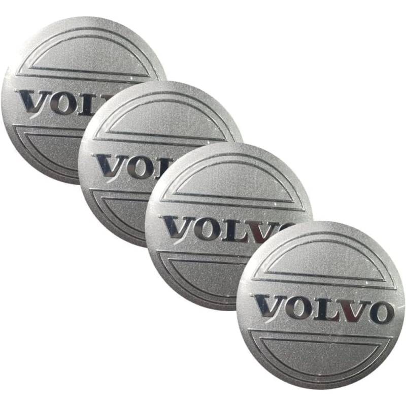4 Stück Auto Radnabendeckel für Volvo S80L XC60 XC90 56mm, Radnabenkappen Nabendeckel Radnabenabdeckung Felgendeckel Felgenkappen Auto Zubehör von XMCMBS