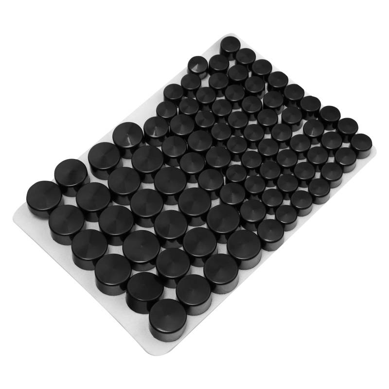 XMT-MOTO Motorschraubenabdeckungs-Set passend für Harley Davidson Evolution und Twin Cam Motoren, schwarz von XMT-MOTO