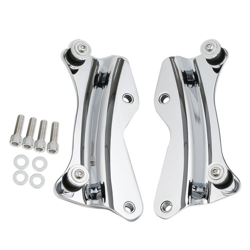 XMT-MOTOR 4-Punkt Docking Hardware Kit Geeignet für Harley Touring Road King Street Glide ab 2014 Chrom von XMT-MOTOR