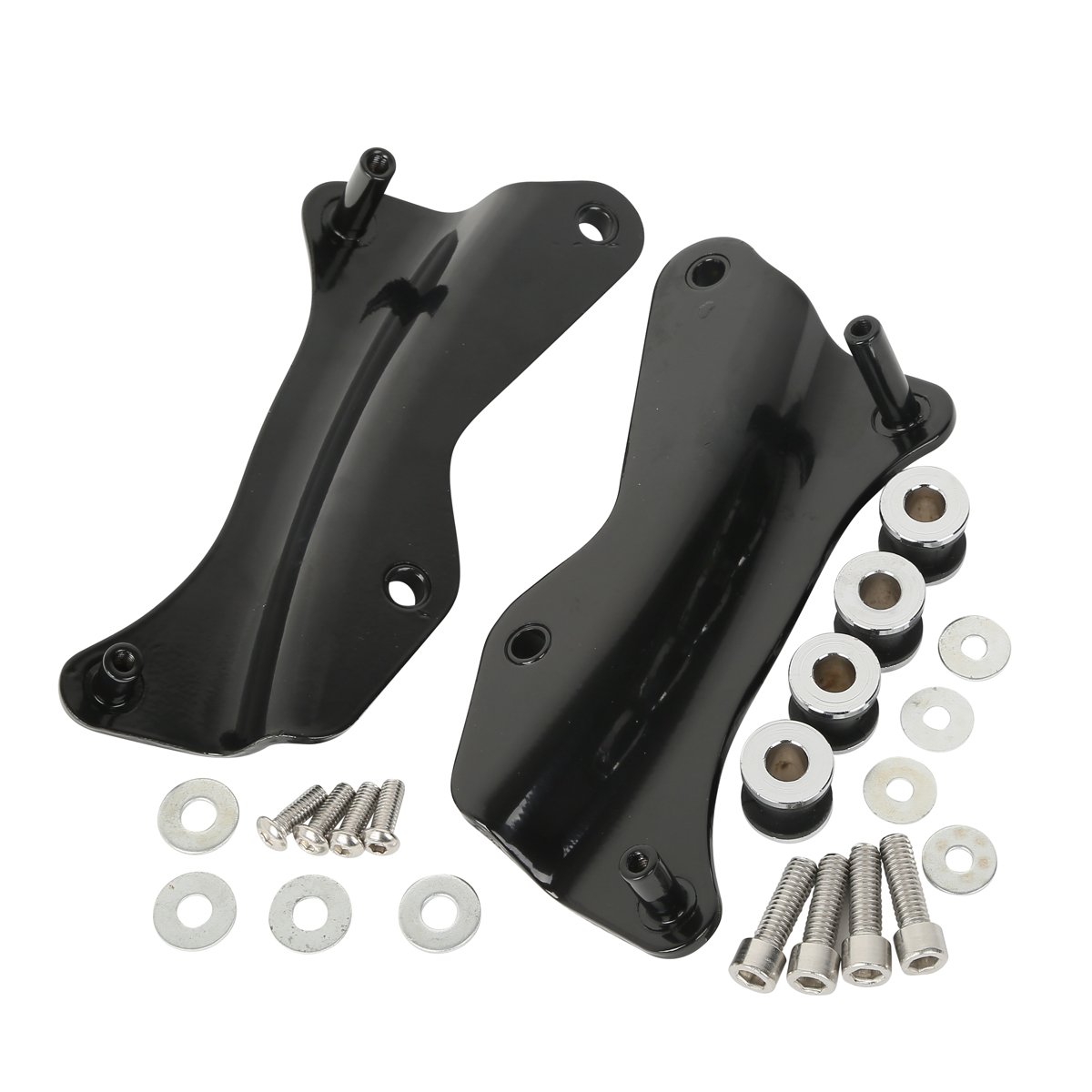 XMT-MOTOR 4-Punkt Docking Hardware Kit Passend für Harley Touring Road King Street Glide 2014-2020 Schwarz von XMT-MOTOR