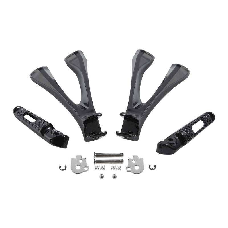 XMT-MOTOR Motorrad Hinten Fußrasten Halterung Geeignet für CBR1000RR 2017-2024 (Schwarz) von XMT-MOTOR