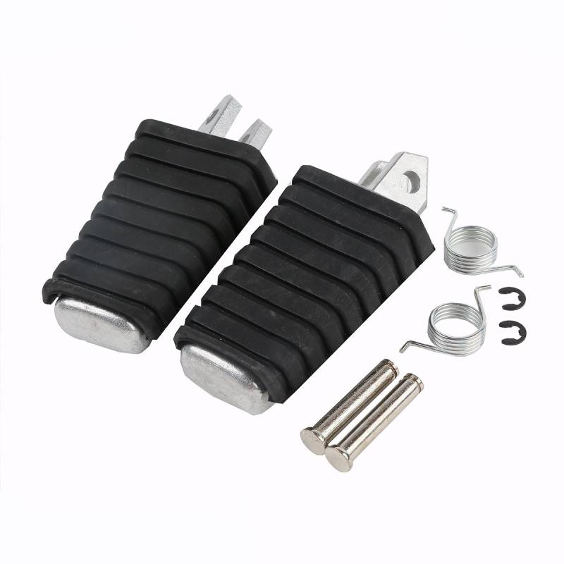 XMT-MOTOR Motorrad Schwarz Vorne Fahrer Fußrasten Fußstützen Geeignet für Yamaha V-STAR XVS650 XVS400 XV535 V-Max Virago VJ700 XV700 XV920 XV1100 von XMT-MOTOR