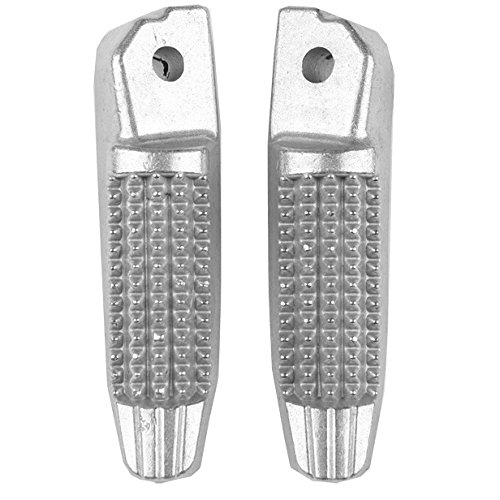 XMT-MOTOR Motorrad Silber Hinten Passagier Fußrasten Fußstützen Geeignet für F800R 05-13 K1300R K1300S 08-13 K1200R 04-08 K1200S 03-08 von XMT-MOTOR