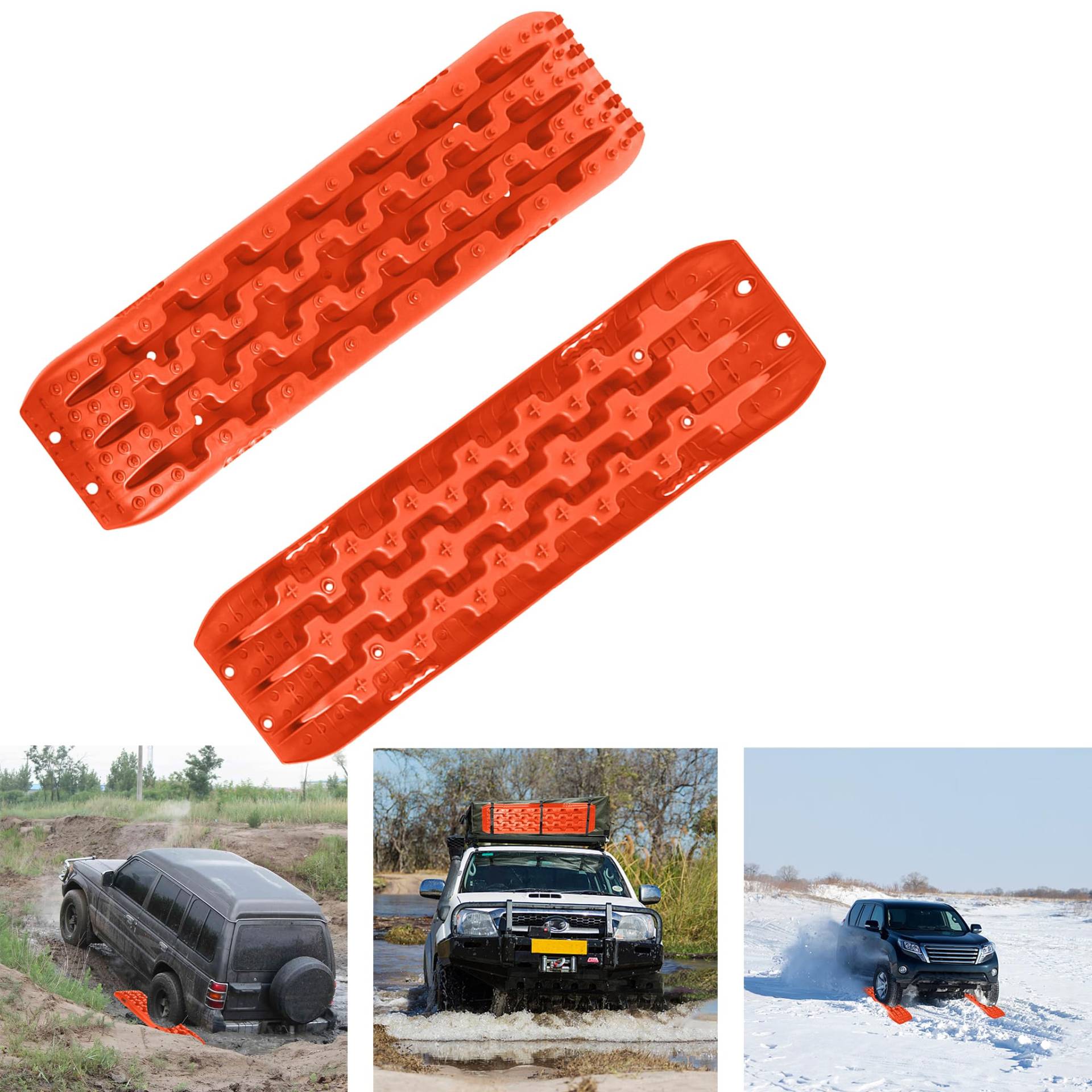 XMTECH 2 Stück Orange Anfahrhilfe Sandbleche Offroad Traktionsmatte Kunstoff, Anfahrhilfe Wohnmobil, Sandbleche Wohnmobil Recovery Board Offroad Tracks, Traktionshilfe Traktionsband XMTECH 2 Stück Orange Anfahrhilfe Sandbleche Offroad Traktionsmatte Kunstoff, Anfahrhilfe Wohnmobil, Sandbleche Wohnmobil Recovery Board Offroad Tracks, Traktionshilfe Traktionsband von XMTECH