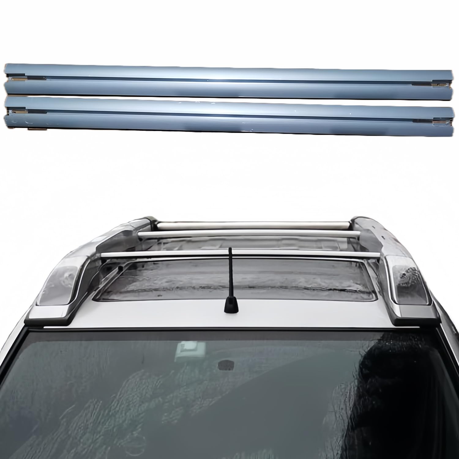 Auto Dachträger Querträger, für Nissan X-Trail T31 T32 T33 Aluminium Gepäckträger, Dachgepäckträger,Dachreling Dachgepäckträger 2er Set,T1 von XNASU