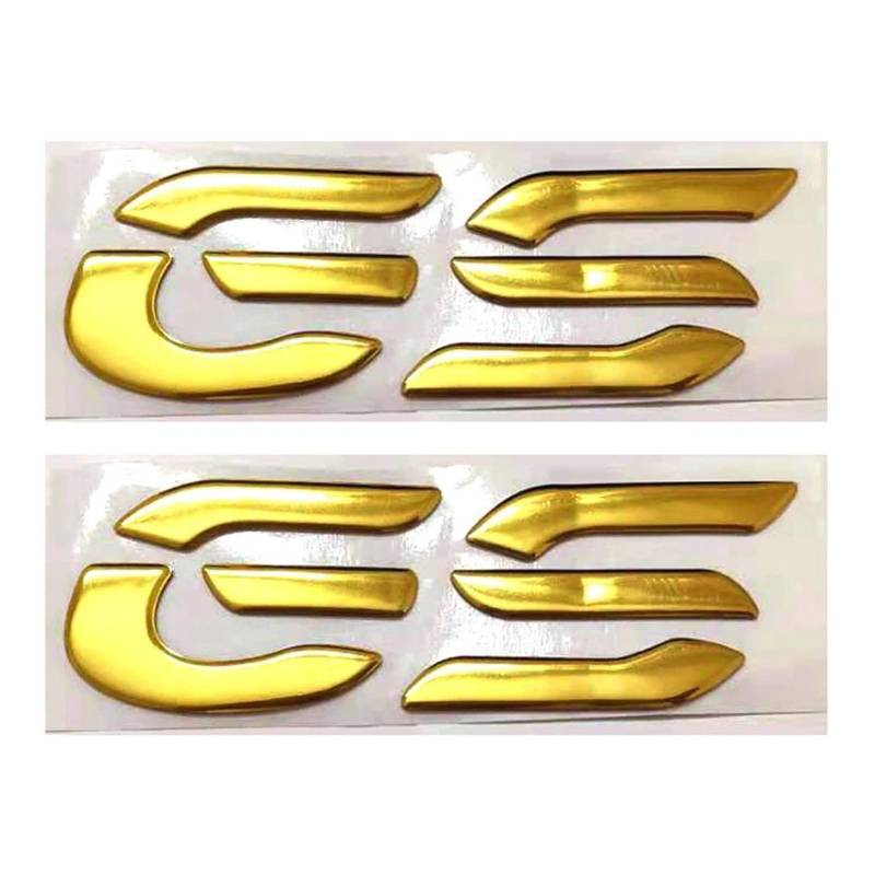 XNASU Personalisiert Für BMW R1200 GS R1200GS 3D Emblem Abzeichen Aufkleber R1200GS Tank Rad Aufkleber Weicher PVC Aufkleber(Gold B) von XNASU