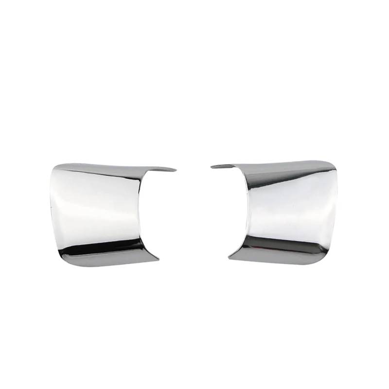 XNFUR 2-teiliger/Satz Auto-Lenkradabdeckungsbesatz, passend for Ford, Focus 3 MK3 Kuga Escape 2012–2015 C-Max Cmax Paillettenaufkleber Lenkrad-Schild-Aufkleber(Silver) von XNFUR
