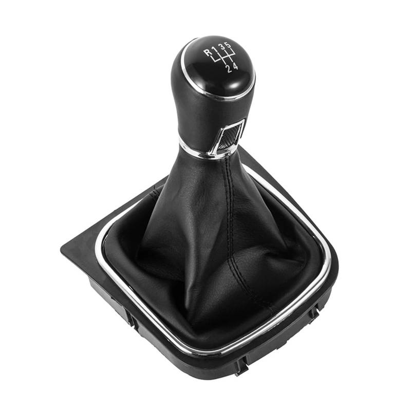 XNFUR 5-Gang-Auto-Schaltknauf, passend for VW, passend for Golf, 5 MK5 R32 Golf 6 MK6 Schaltknauf Gaitor-Abdeckung Schaltknauf von XNFUR