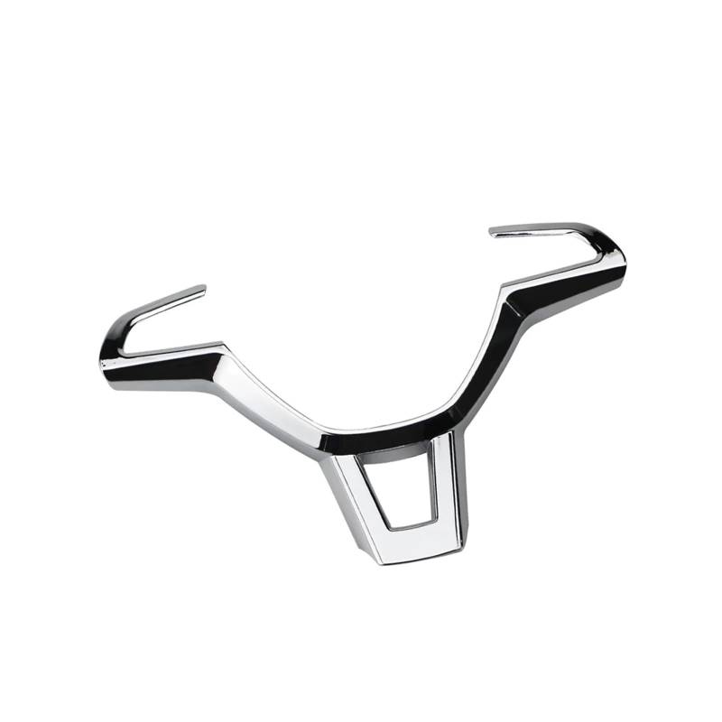 XNFUR Abdeckung der Lenkradtasten im Auto, passend for Skoda, Kodiaq Octavia A7 Rapid Yeti Superb Zubehör, Auto-Styling Lenkrad-Schild-Aufkleber(Glossy silver) von XNFUR