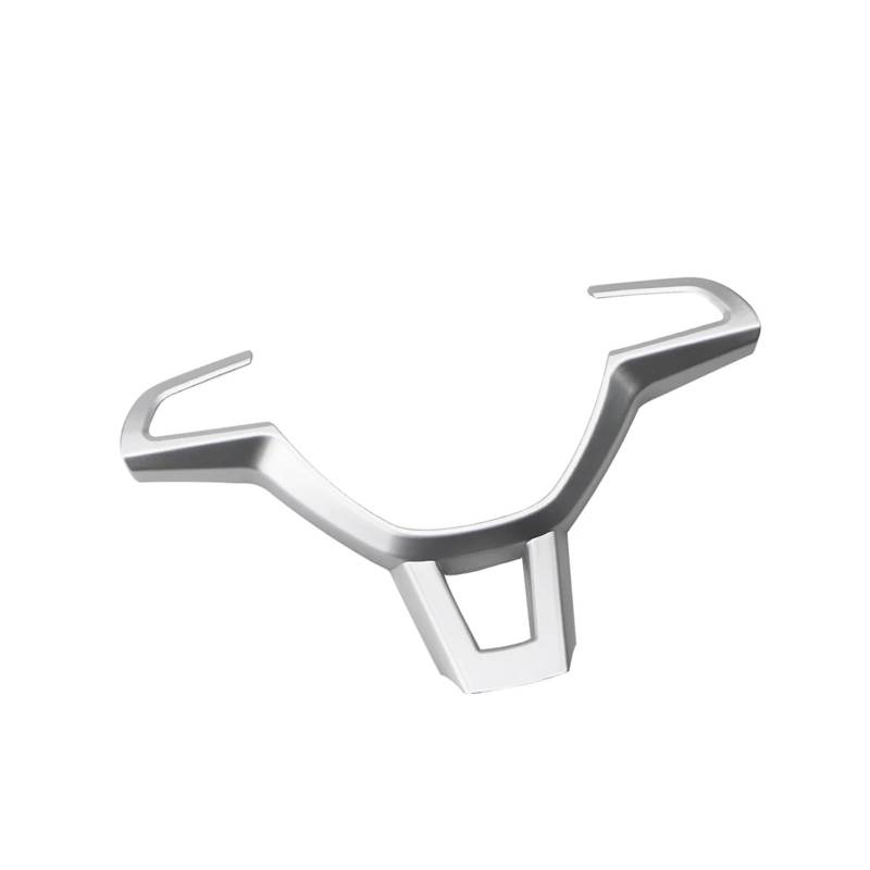 XNFUR Abdeckung der Lenkradtasten im Auto, passend for Skoda, Kodiaq Octavia A7 Rapid Yeti Superb Zubehör, Auto-Styling Lenkrad-Schild-Aufkleber(Matte silver) von XNFUR