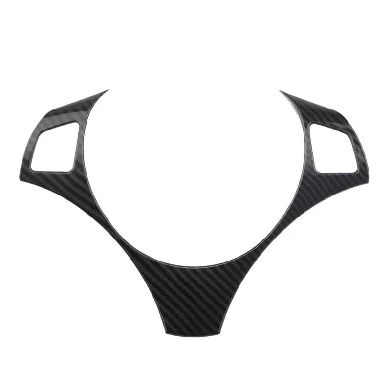 XNFUR Aufkleber for die Lenkradabdeckung des Autos, passend for 3er E90 E92 E93 2005–2012 1er E82 E87 2004–2011 X1 E84 2009–2016 Lenkrad-Schild-Aufkleber(Black) von XNFUR