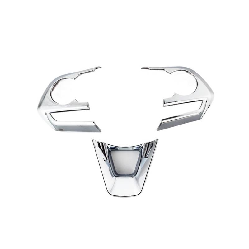 XNFUR Auto-Lenkrad-Panel-Dekoration, passend for Toyota, Avalon Corolla Cross RAV4 R AV4 2019–2024 Zubehör-Abdeckungsaufkleber Lenkrad-Schild-Aufkleber(Bright Silver) von XNFUR
