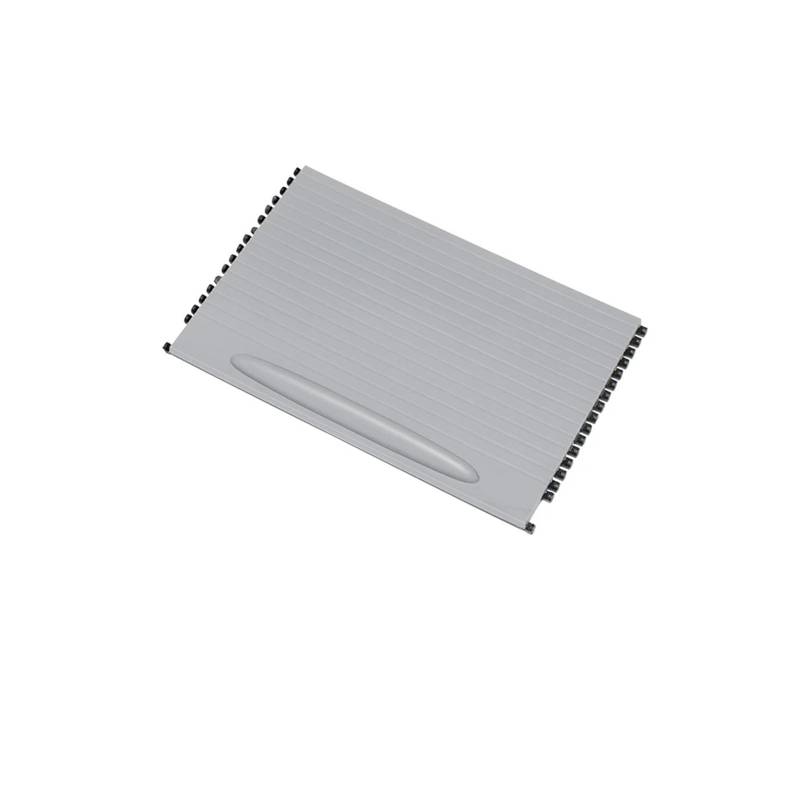 XNFUR Getränkehalter-Rollo-Abdeckung, passend for Porsche, 955 2003–2010 7L5862531, Mittelkonsole vorne Rollbarer Getränkehalter fürs Auto(Gray) von XNFUR