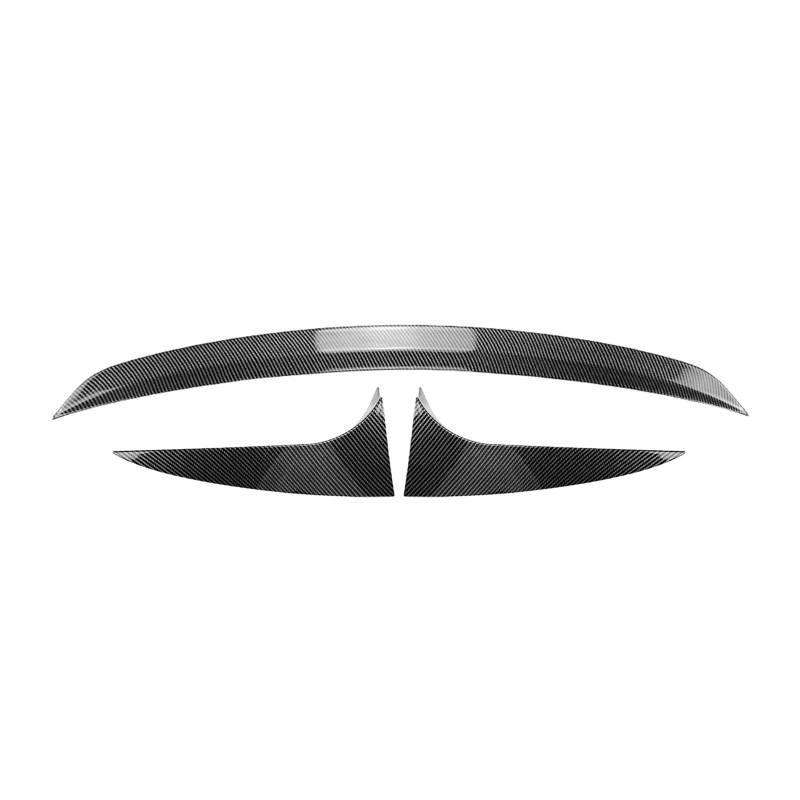 XNFUR Heckheckdach + Seitenspoilerflügel, passend for CLA, Klasse Shooting Brake X117 2013–2019, obere Splitterlippe der Heckklappe Auto-Heckscheibenspoiler(Carbon Fiber Look) von XNFUR