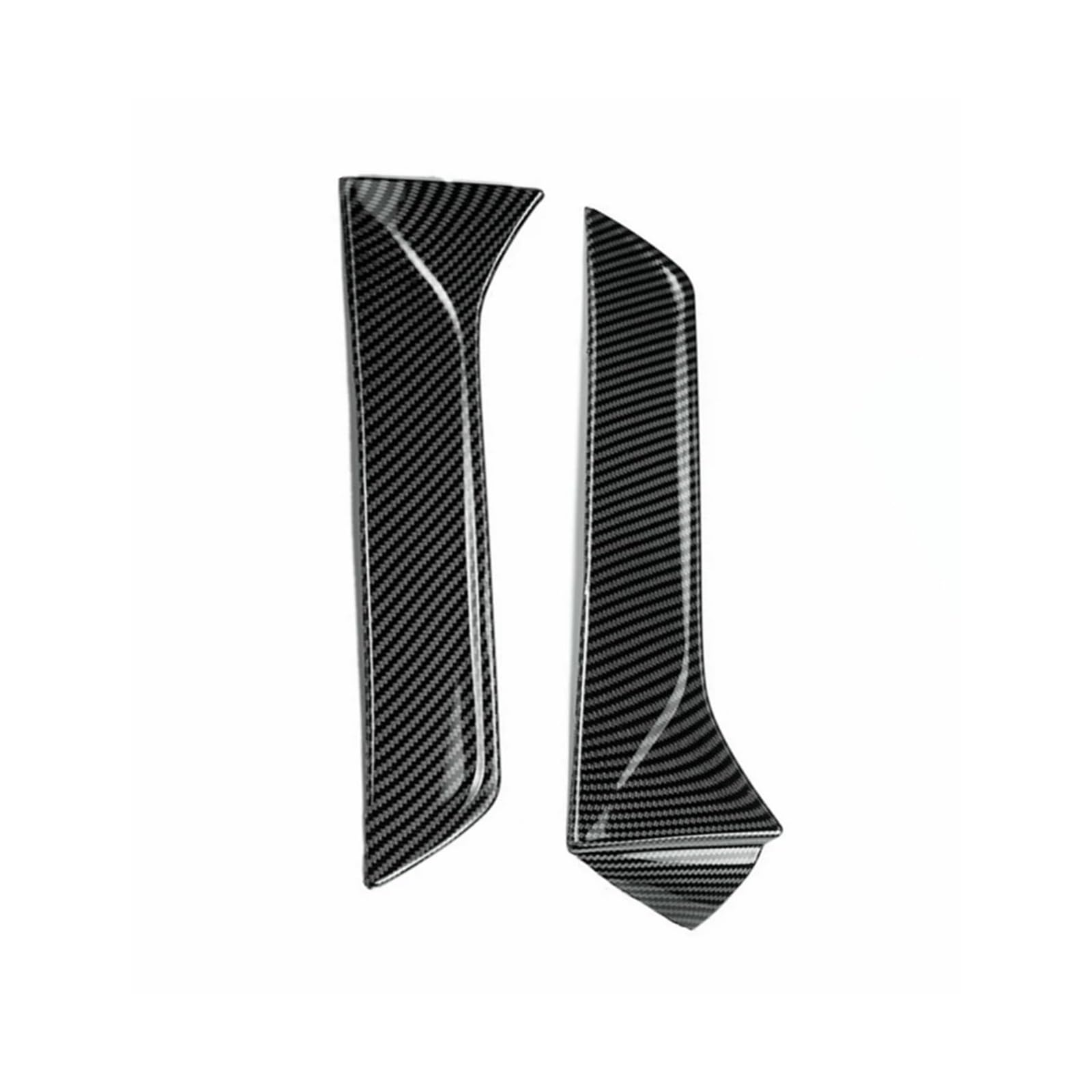 XNFUR Heckscheiben-Seitenspoilerflügel, passend for Seat, Leon 5F FR Mk3 MK3.5 2012–2021, Auto-Styling, Auto-Canards-Splitter, schwarze Kohlefaser Auto-Heckscheibenspoiler(Carbon look) von XNFUR