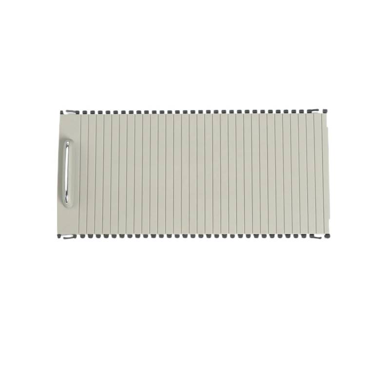XNFUR Innenrollo for die Mittelkonsole im Auto, passend for C-Klasse, W204, S204, E-Klasse, W212, S212, Rolloabdeckung, Aufbewahrung for Wasserbecherhalter Rollbarer Getränkehalter fürs Auto(Gray) von XNFUR