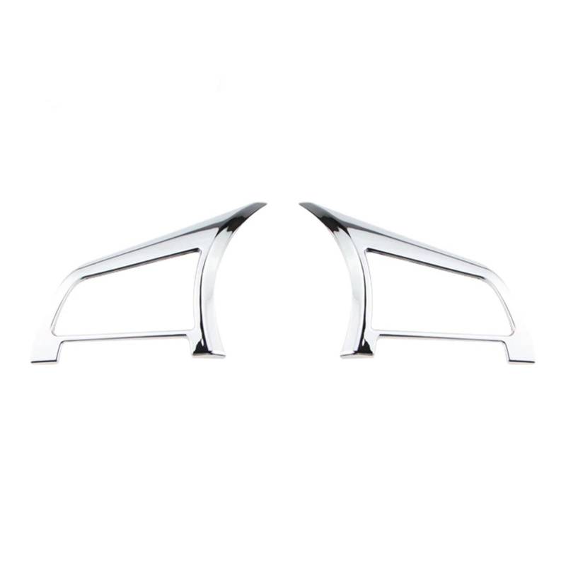 XNFUR Lenkradbezug fürs Auto, passend for Nissan, Qashqai J11 Dualis 2 X-Trail T32 Kicks 2017–2021, Innenzubehör, ABS-Chromteile Lenkrad-Schild-Aufkleber(2Pcs Style) von XNFUR