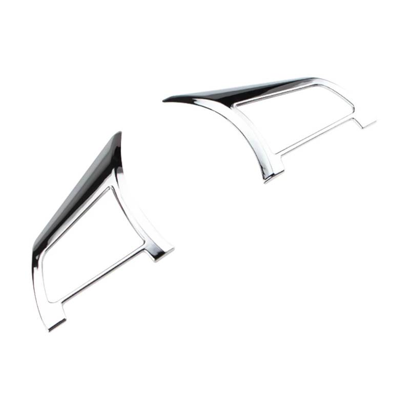 XNFUR Lenkradschalter-Tastenabdeckung, passend for Nissan, Xtrail T32 Rogue Note Qashqai J11 Versa Juke Micra Kicks Leaf Sentra 2017–2022 Lenkrad-Schild-Aufkleber(ABS Chrome 57 Clock) von XNFUR