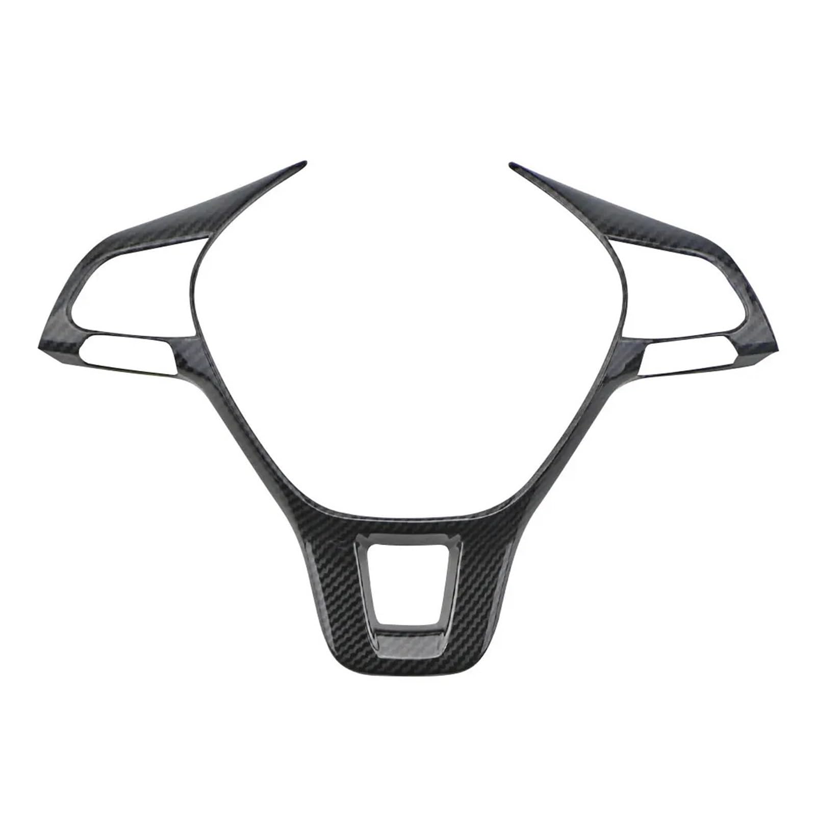 XNFUR Lenkradverkleidung, passend for Volkswagen, passend for Tiguan, MK2 Golf 7 Polo 2017–2021 Lenkrad-Schild-Aufkleber(Carbon fiber black) von XNFUR