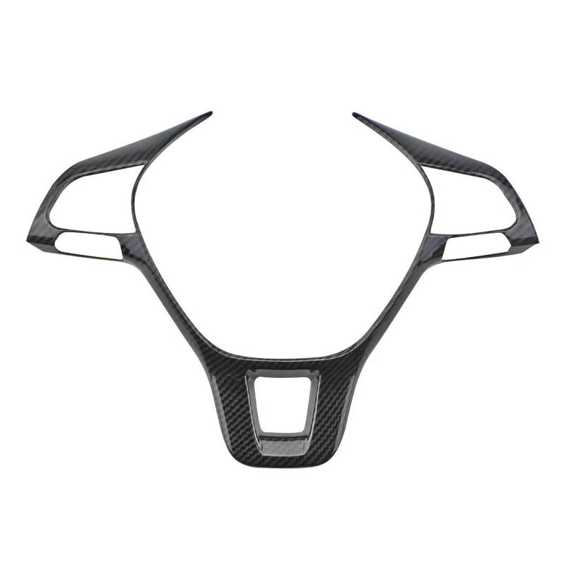 XNFUR Lenkradverkleidung, passend for Volkswagen, passend for Tiguan, MK2 Golf 7 Polo 2017–2021 Lenkrad-Schild-Aufkleber(Carbon fiber black) von XNFUR