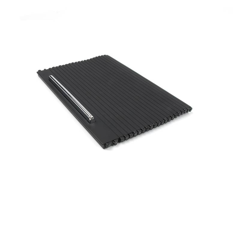XNFUR Rollladen for die Mittelkonsole, passend for Superb, 2009–2025, LHD, RHD, Autozubehör, Innenraum, Abdeckung for Getränkehalter Rollbarer Getränkehalter fürs Auto(Model B Black) von XNFUR