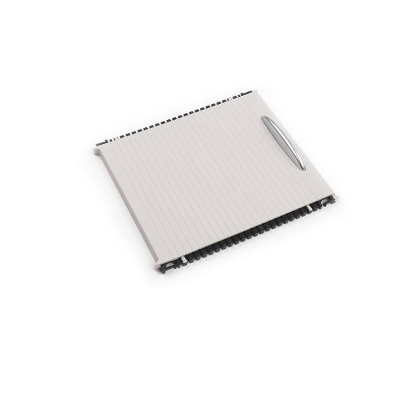 XNFUR Rollo-Abdeckung for die Mittelkonsole des Autos, passend for W212 E-Klasse, Getränkehalter for Wasserbecher hinten, Armlehnenvorhang in der Mitte Rollbarer Getränkehalter fürs Auto(Light Gray) von XNFUR