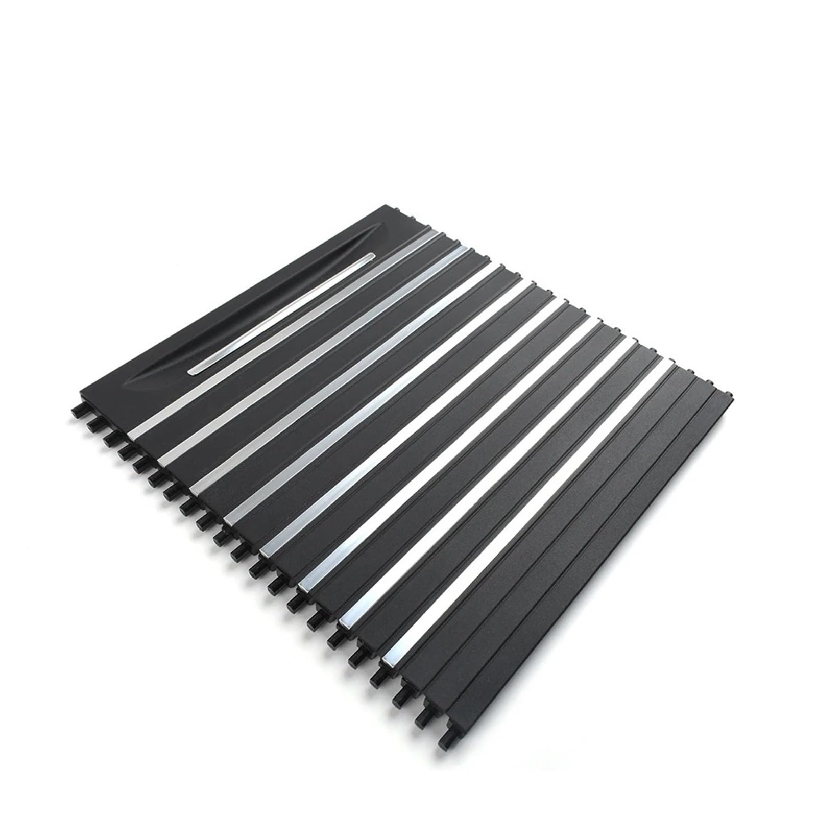 XNFUR Rolloabdeckung for die Mittelkonsole des Autos, passend for X5 X6 F15 F16 51169251973, Getränkehalter for Getränke, Schiebeverschluss Rollbarer Getränkehalter fürs Auto(Model B) von XNFUR