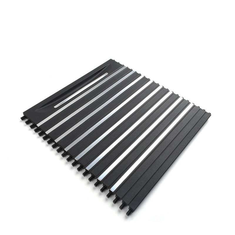 XNFUR Rolloabdeckung for die Mittelkonsole des Autos, passend for X5 X6 F15 F16 51169251973, Getränkehalter for Getränke, Schiebeverschluss Rollbarer Getränkehalter fürs Auto(Model B) von XNFUR