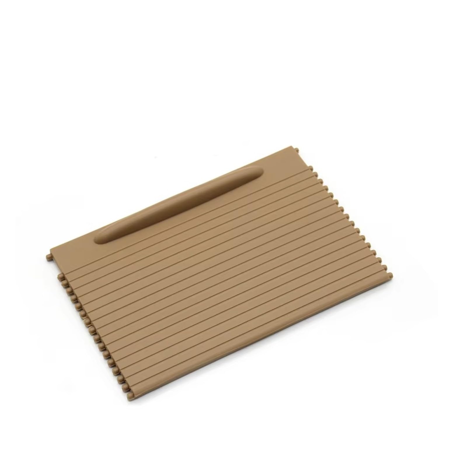 XNFUR Rolloabdeckung for die vordere Mittelkonsole des Autos, passend for Porsche, 955 2003–2010 7L5862531, Schiebeläden, Getränkehalter Rollbarer Getränkehalter fürs Auto(Beige 1PCS) von XNFUR