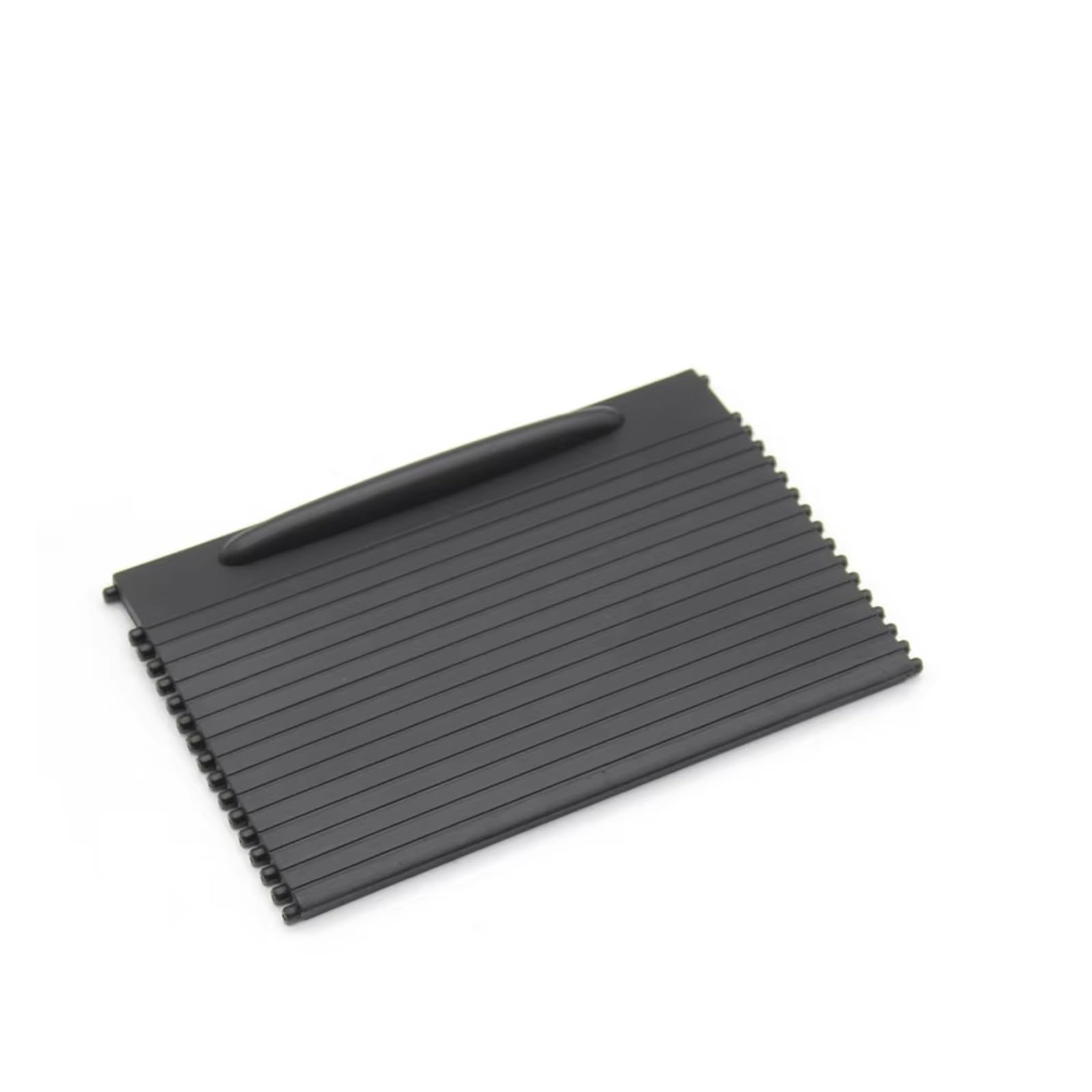XNFUR Rolloabdeckung for die vordere Mittelkonsole des Autos, passend for Porsche, 955 2003–2010 7L5862531, Schiebeläden, Getränkehalter Rollbarer Getränkehalter fürs Auto(Black 1PCS) von XNFUR