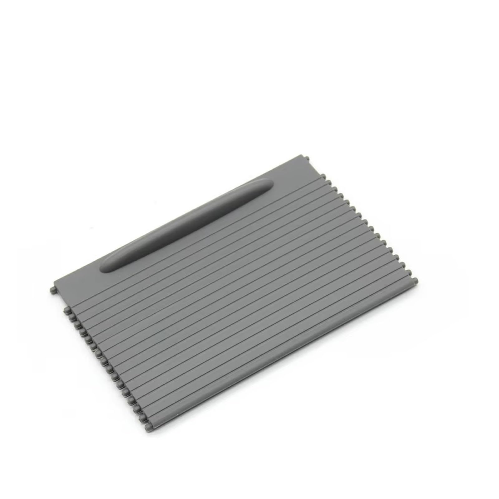XNFUR Rolloabdeckung for die vordere Mittelkonsole des Autos, passend for Porsche, 955 2003–2010 7L5862531, Schiebeläden, Getränkehalter Rollbarer Getränkehalter fürs Auto(Gray 1PCS) von XNFUR