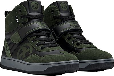 XPD Moto-Pro H2Out, Schuhe wasserdicht - Dunkelgrün/Schwarz - 38 EU von XPD