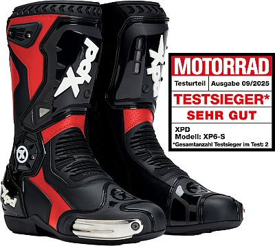 XPD XP6-S, Stiefel perforiert - Schwarz/Rot - 46 EU von XPD