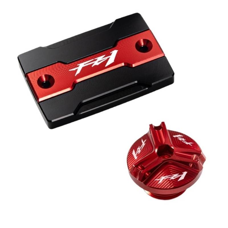 Tappo Riempimento Olio Coperchio Für FZ1 FA&zer FZ-1 2006–2015 2008 2009 Vorderer Bremsflüssigkeitstankdeckel Und Motoreinfülldeckelschutz von XPGHYIU