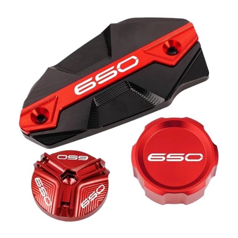 Tappo Riempimento Olio Coperchio Für Z650 Z650RS NI&nja650 Ve&rsys650 2017-2024 Vorne Hinten Bremsflüssigkeitsbehälter Abdeckung Motoröl Einfülldeckel von XPGHYIU